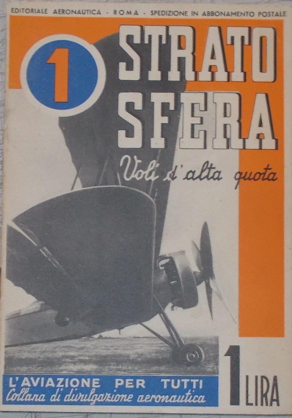 Stratosfera: Voli d'Alta Quota. Editoriale Aeronautica, Circa 1950
