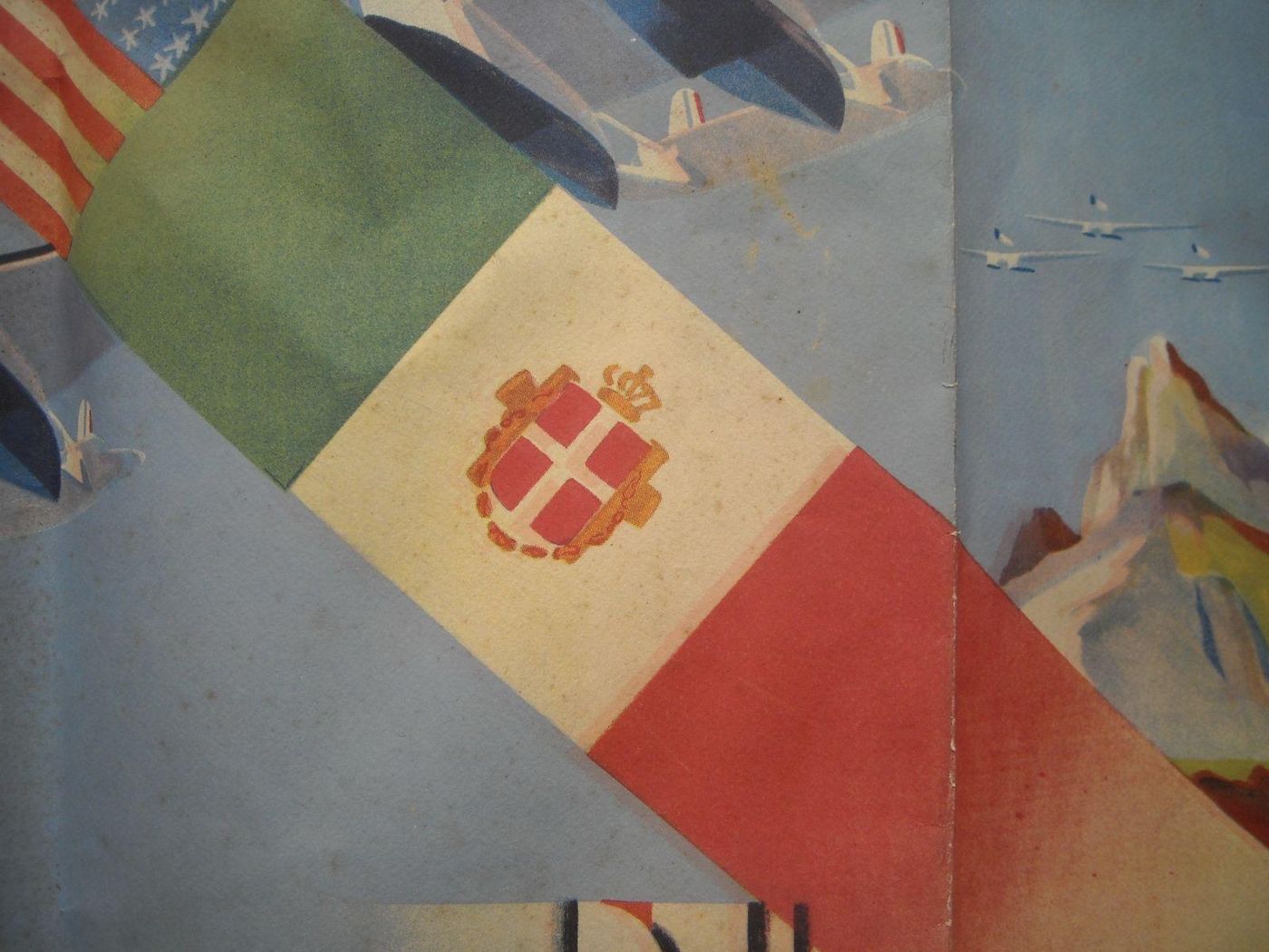 Crociera Aerea Del Decennale Balbo 1933 Manifesto Futurista Originale