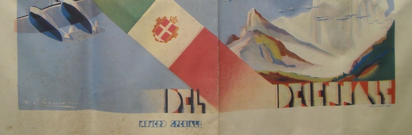 Crociera Aerea Del Decennale Balbo 1933 Manifesto Futurista Originale