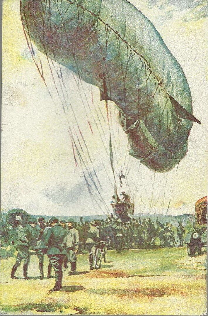 Cartolina Pallone Drago Aviazione Militare Pubblicità Pirelli