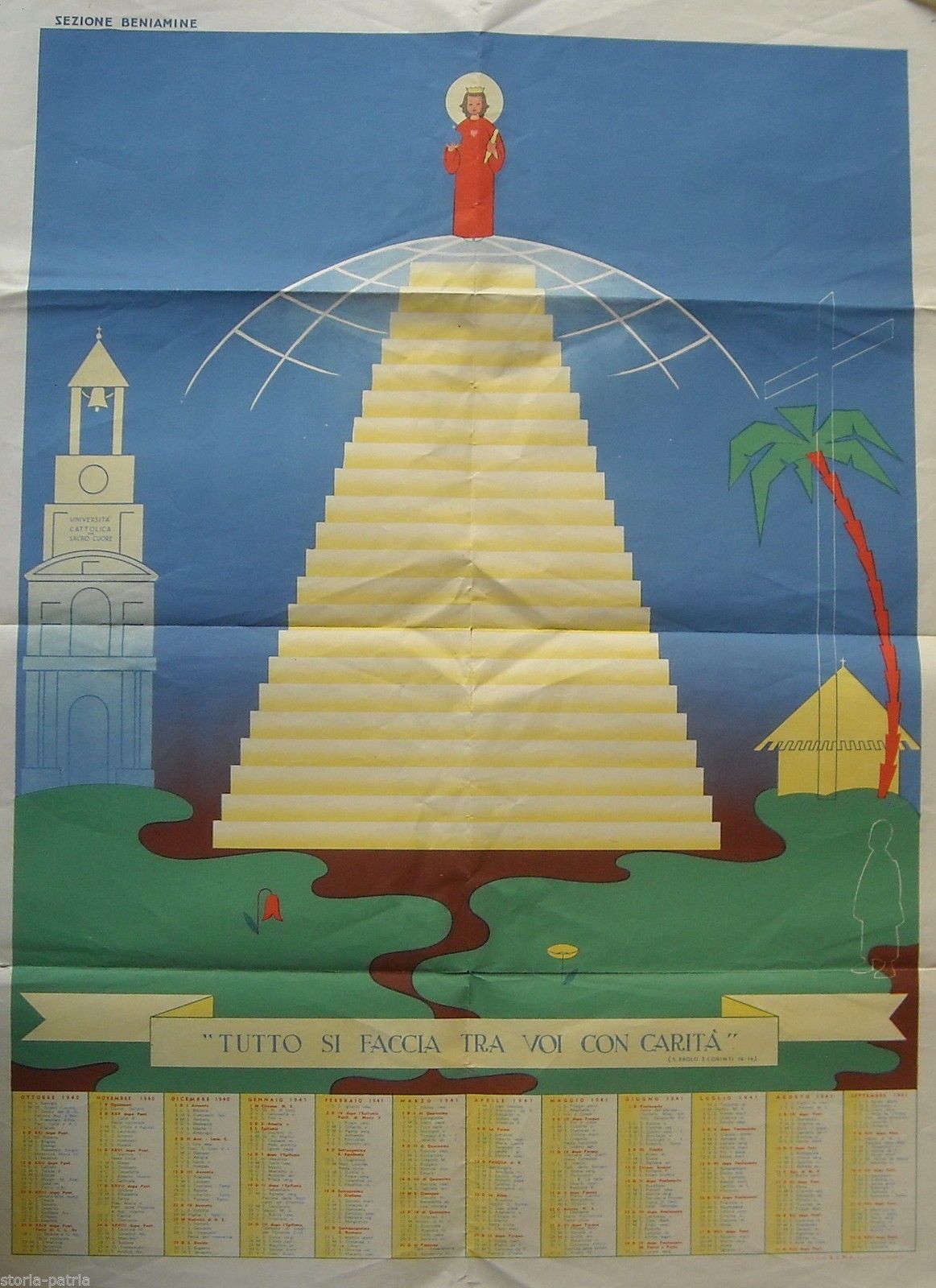 Manifesto Azione Cattolica Beniamine 1940, Università Cattolica