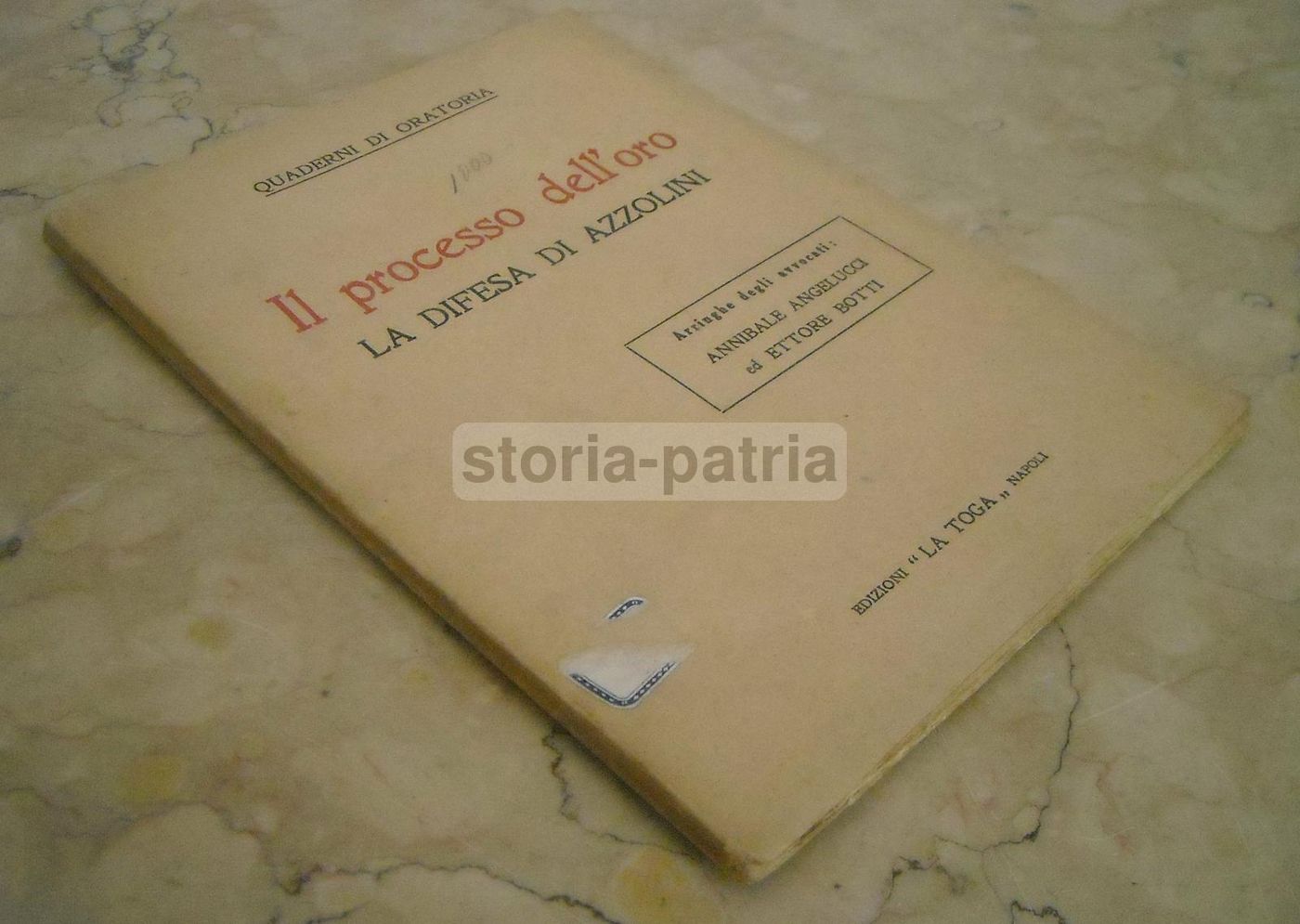 Il Processo Dell'Oro: La Difesa Di Vincenzo Azzolini (1948)