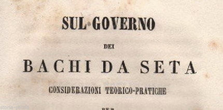 Bachi Da Seta Di Giacinto Normandia, Napoli 1853. Edizione Rara