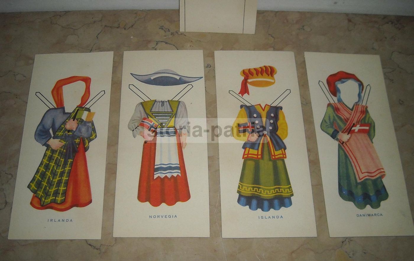 Bambola Da Vestire: Costumi Folklorici Scandinavi, Anni '30 '40