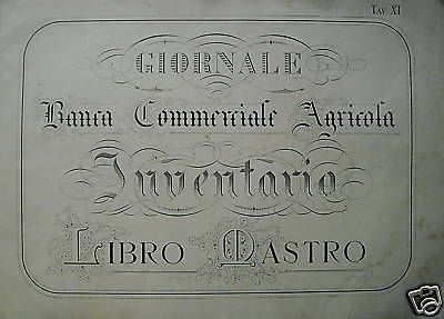 Stampa Litografica Banca Agricola Commerciale, Primo '900