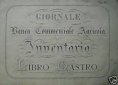 Stampa Litografica Banca Agricola Commerciale, Primo '900