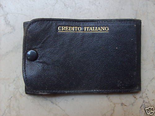 Portassegni Credito Italiano In Pelle, Prima Metà Del '900