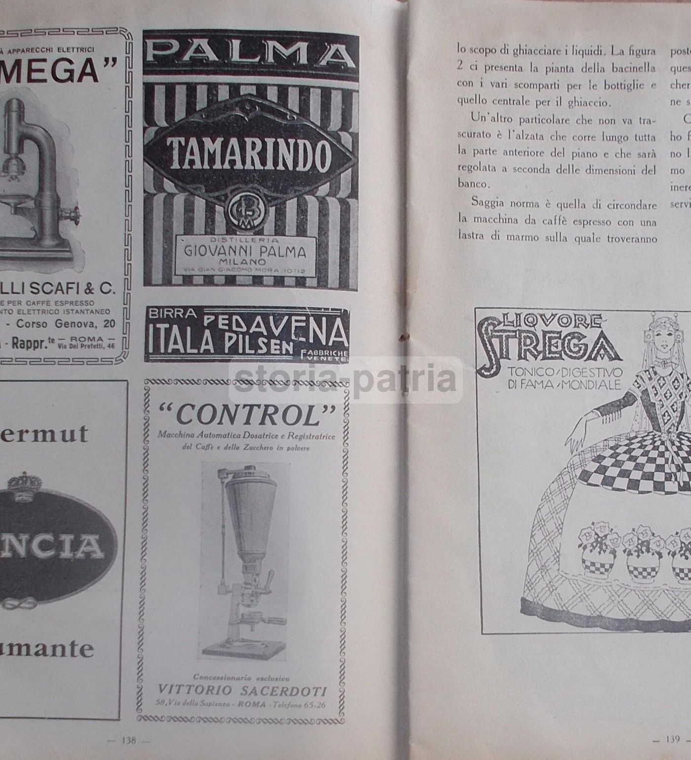 Il Bar 1927: Rivista Per Caffè, Ristoranti E Pubblicità (Strega, Isolabella)