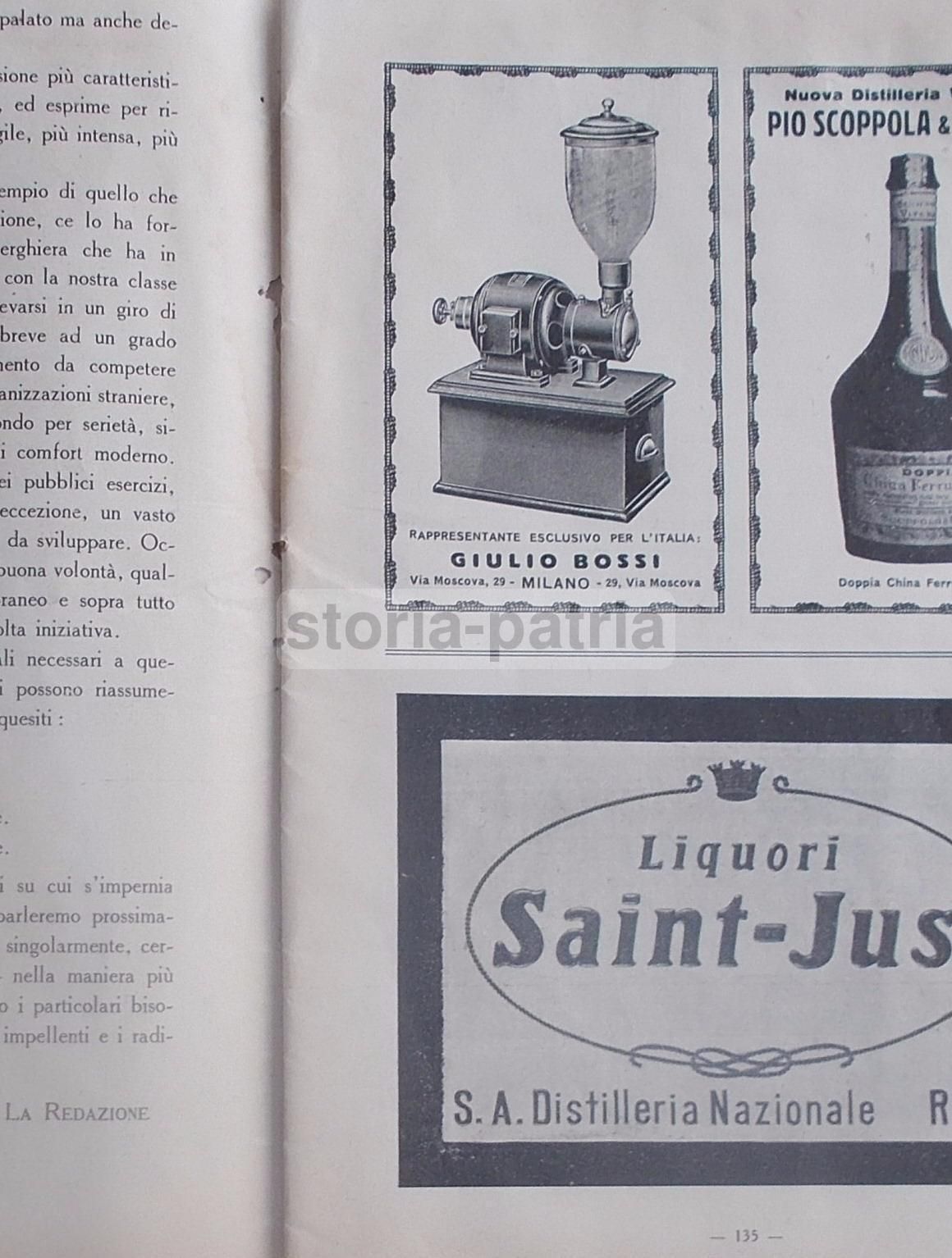 Il Bar 1927: Rivista Per Caffè, Ristoranti E Pubblicità (Strega, Isolabella)
