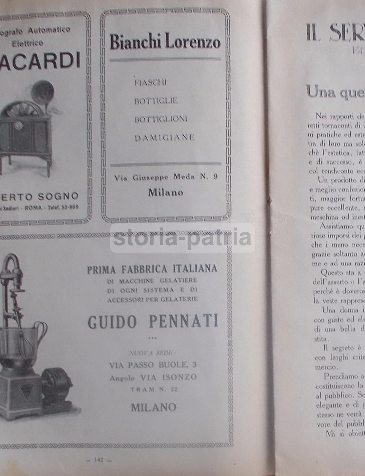 Il Bar 1927: Rivista Per Caffè, Ristoranti E Pubblicità (Strega, Isolabella)