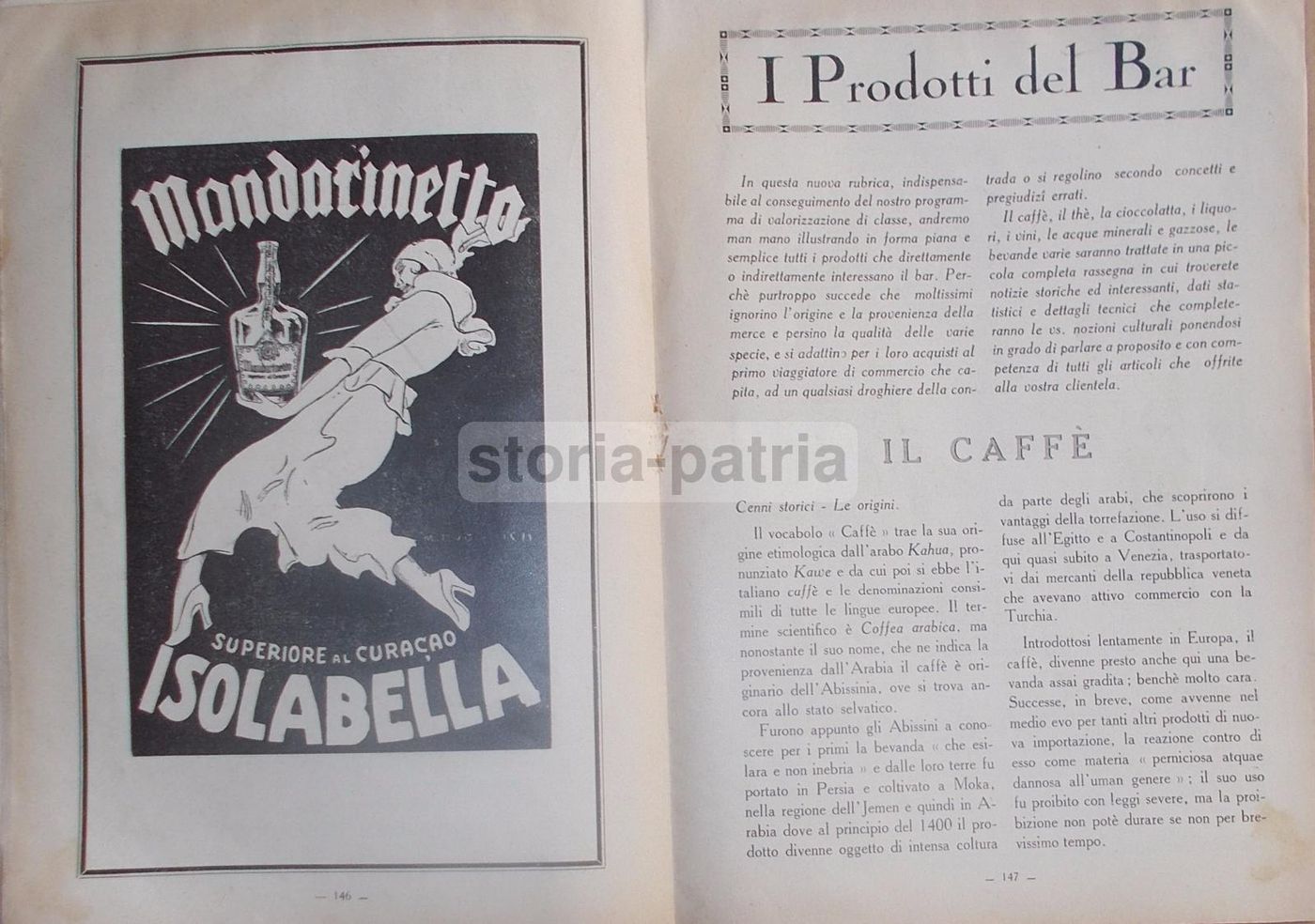 Il Bar 1927: Rivista Per Caffè, Ristoranti E Pubblicità (Strega, Isolabella)