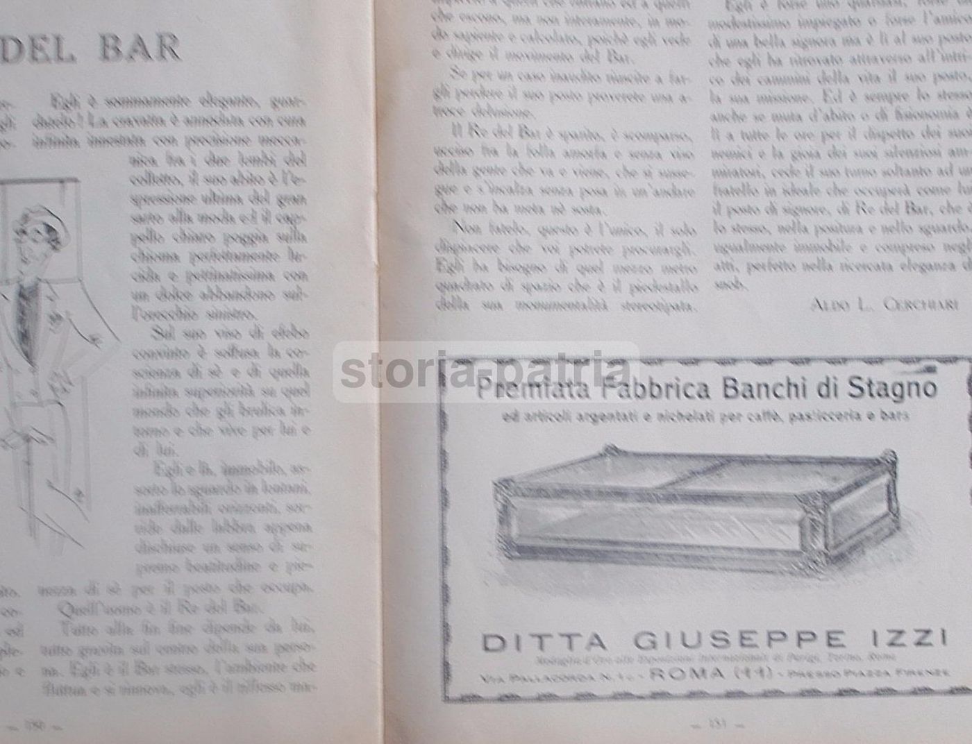 Il Bar 1927: Rivista Per Caffè, Ristoranti E Pubblicità (Strega, Isolabella)
