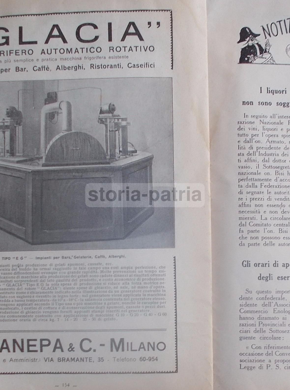 Il Bar 1927: Rivista Per Caffè, Ristoranti E Pubblicità (Strega, Isolabella)