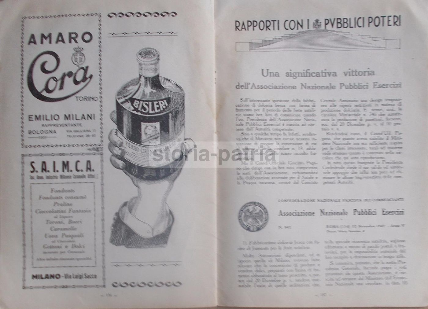 Il Bar 1927: Rivista Per Caffè, Ristoranti E Pubblicità (Strega, Isolabella)