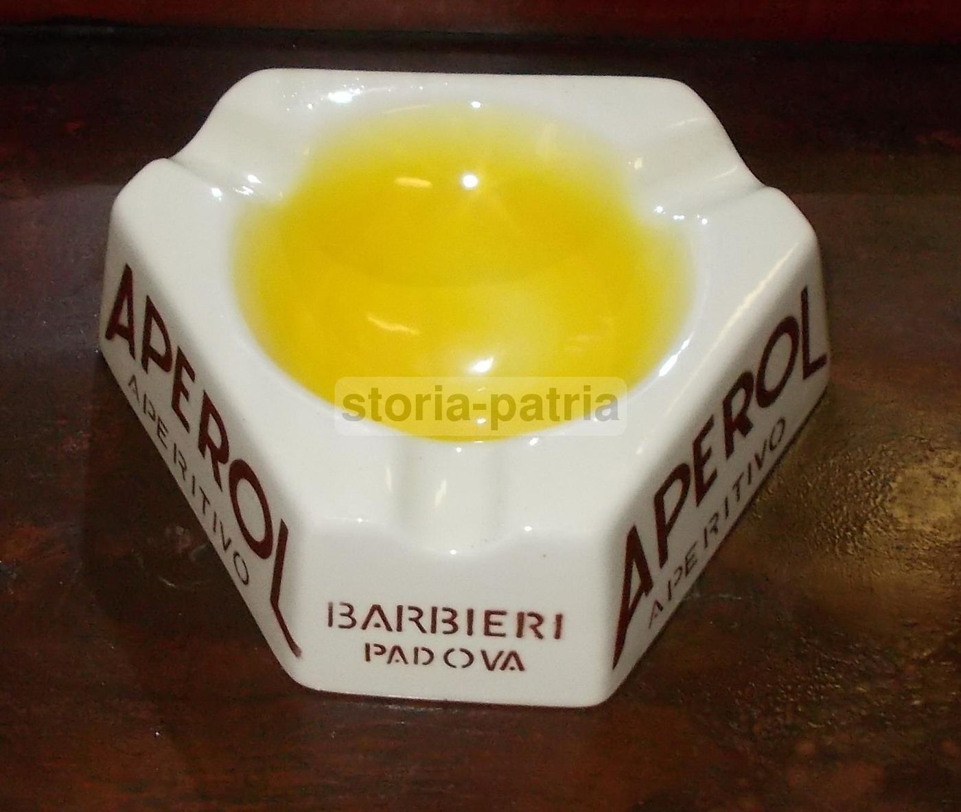 Posacenere Aperol Barbieri Padova Ceramica Malatestiana Rimini