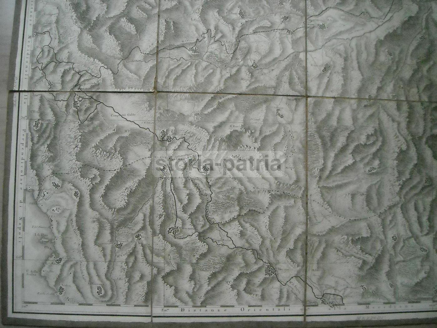 Mappa Antica Di Basilicata E Calabria N. 25, Rizzi Zannoni, 1800