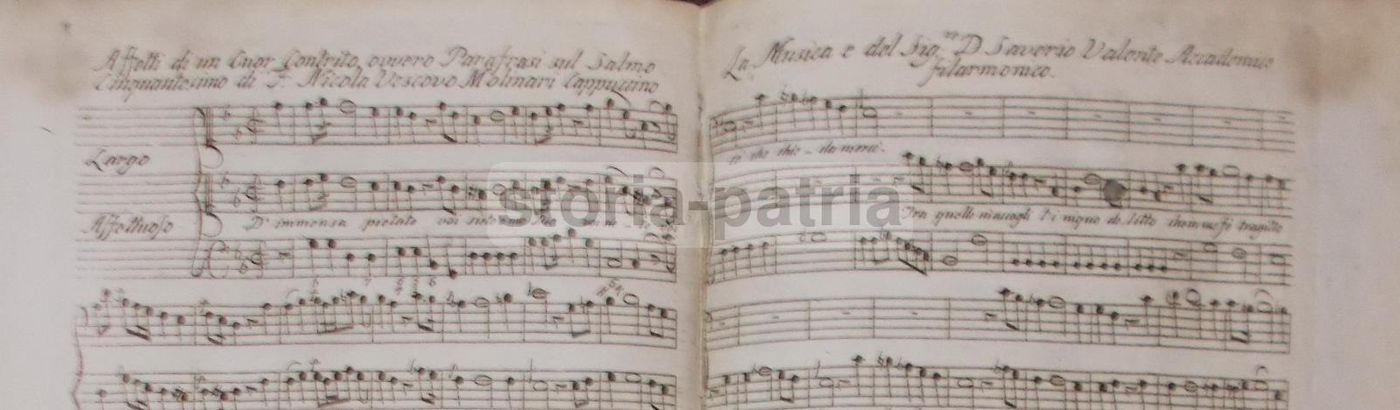 Affetti Di Un Cuor Pentito Nicola Molinari 1787 Salmo Parafrasi