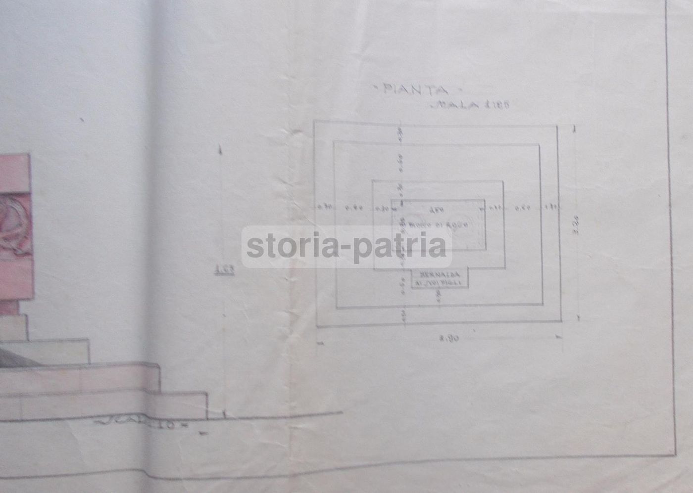 Progetto Per Il Monumento Ai Caduti Di Bernalda (Matera), 1935   Nicola Bassi