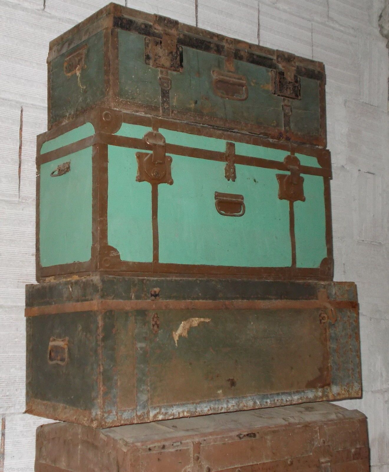 6 Antichi Bauli Da Viaggio Militari. Napoli, Fine '800   Primi '900