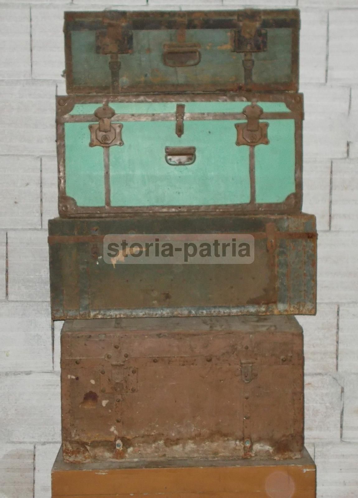 6 Antichi Bauli Da Viaggio Militari. Napoli, Fine '800   Primi '900