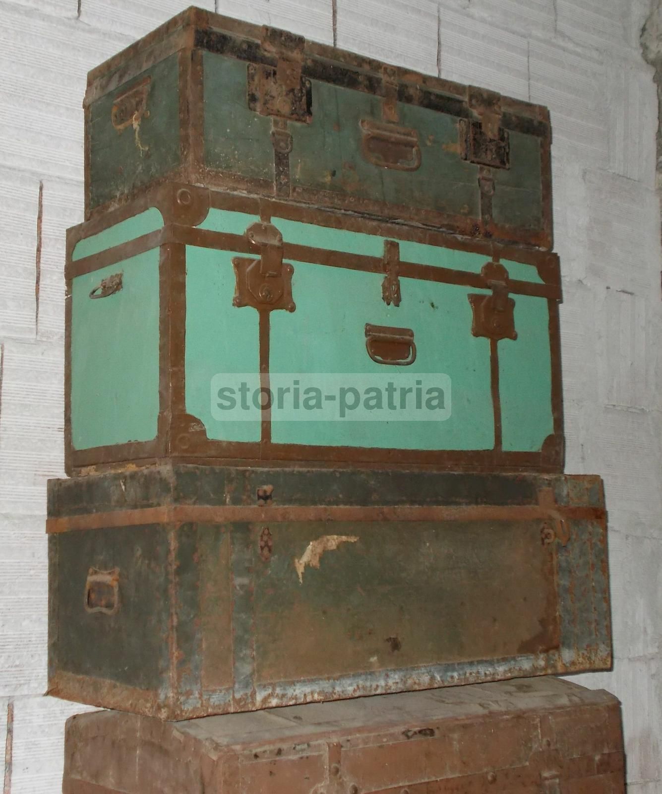 6 Antichi Bauli Da Viaggio Militari. Napoli, Fine '800   Primi '900
