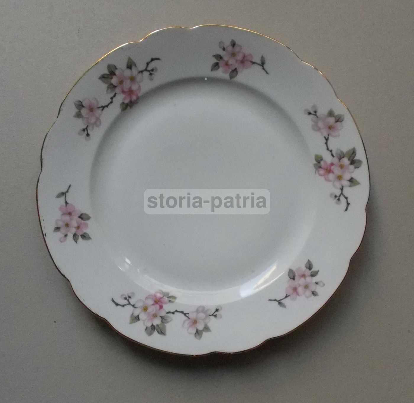 Piatto In Porcellana Seltmann Bavaria Con Decoro Floreale, Anni '30 '50