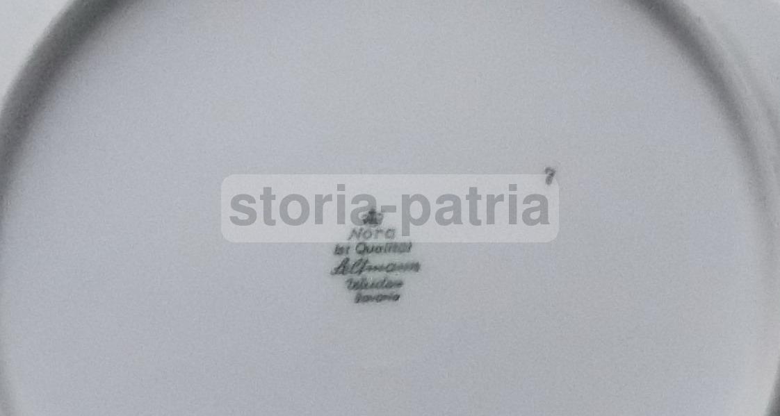 Piatto In Porcellana Seltmann Bavaria Con Decoro Floreale, Anni '30 '50