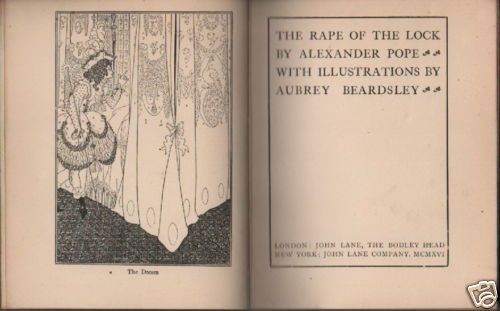 The Rape Of The Lock Di Pope, Illustrato Da Beardsley, 1916