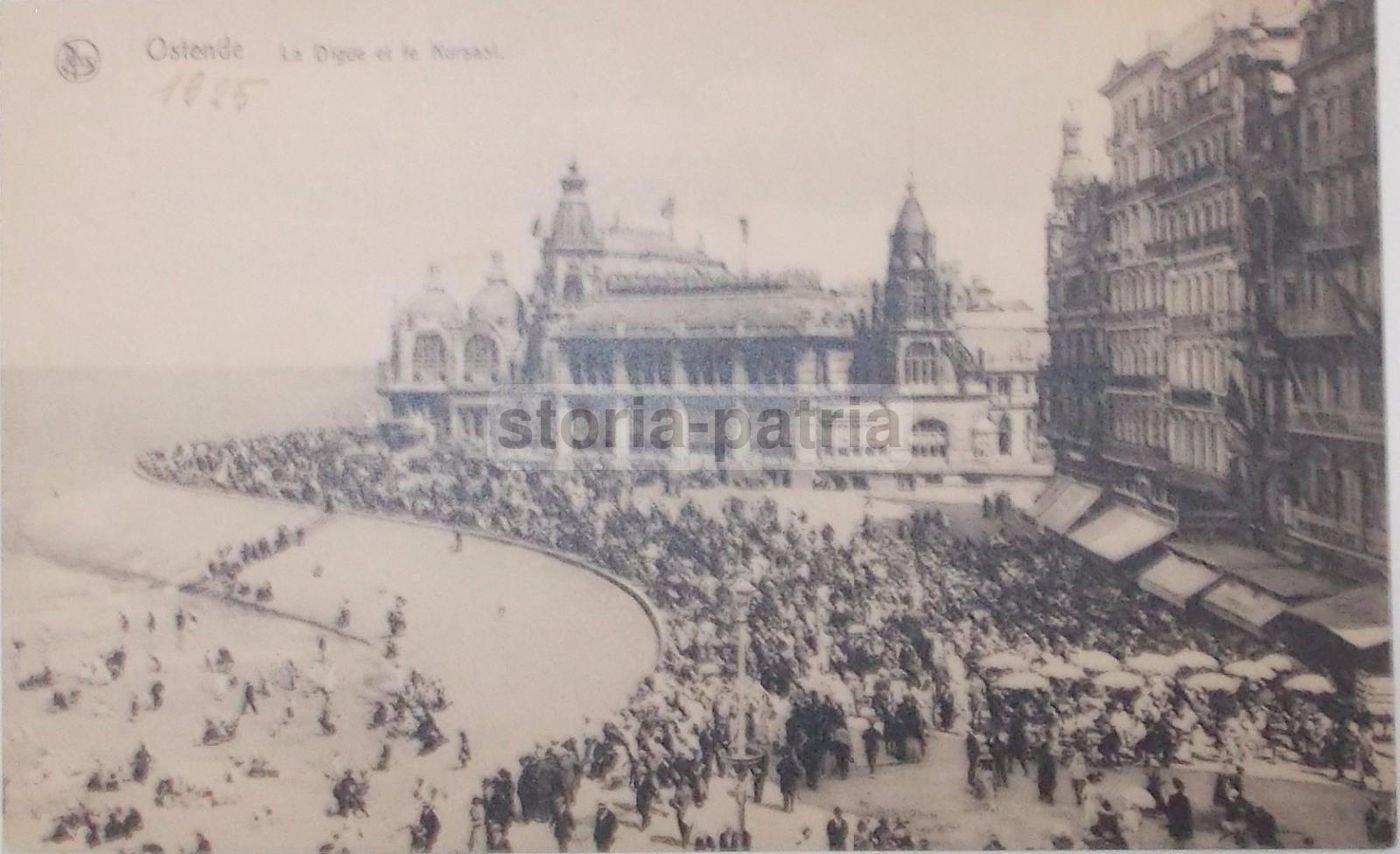 Cartolina Antica Di Ostenda, Belgio: Kursaal E Diga, Anni '20
