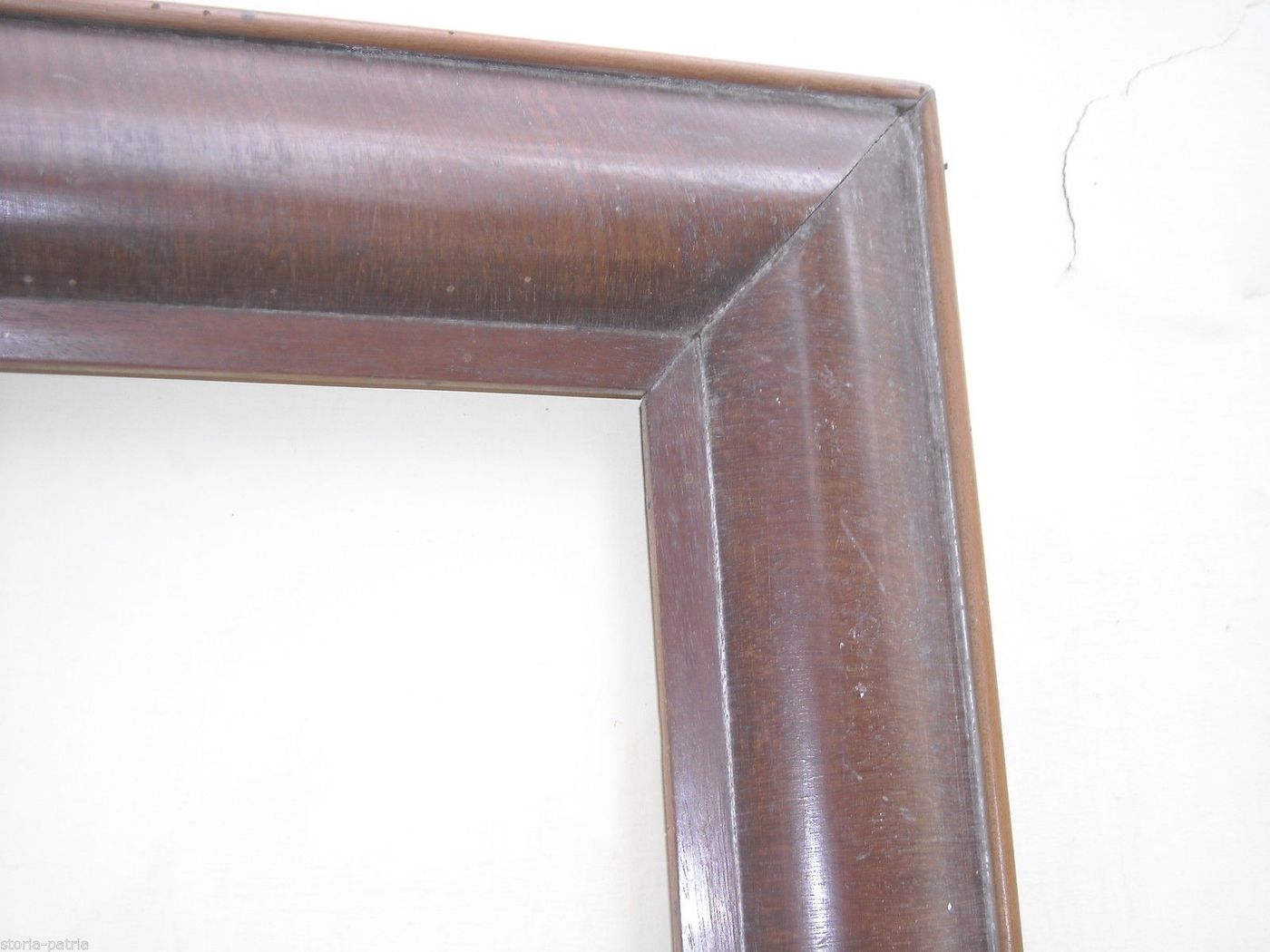 Cornice Antica In Legno Bombato Noce Epoca Luigi Filippo 80x66 Cm