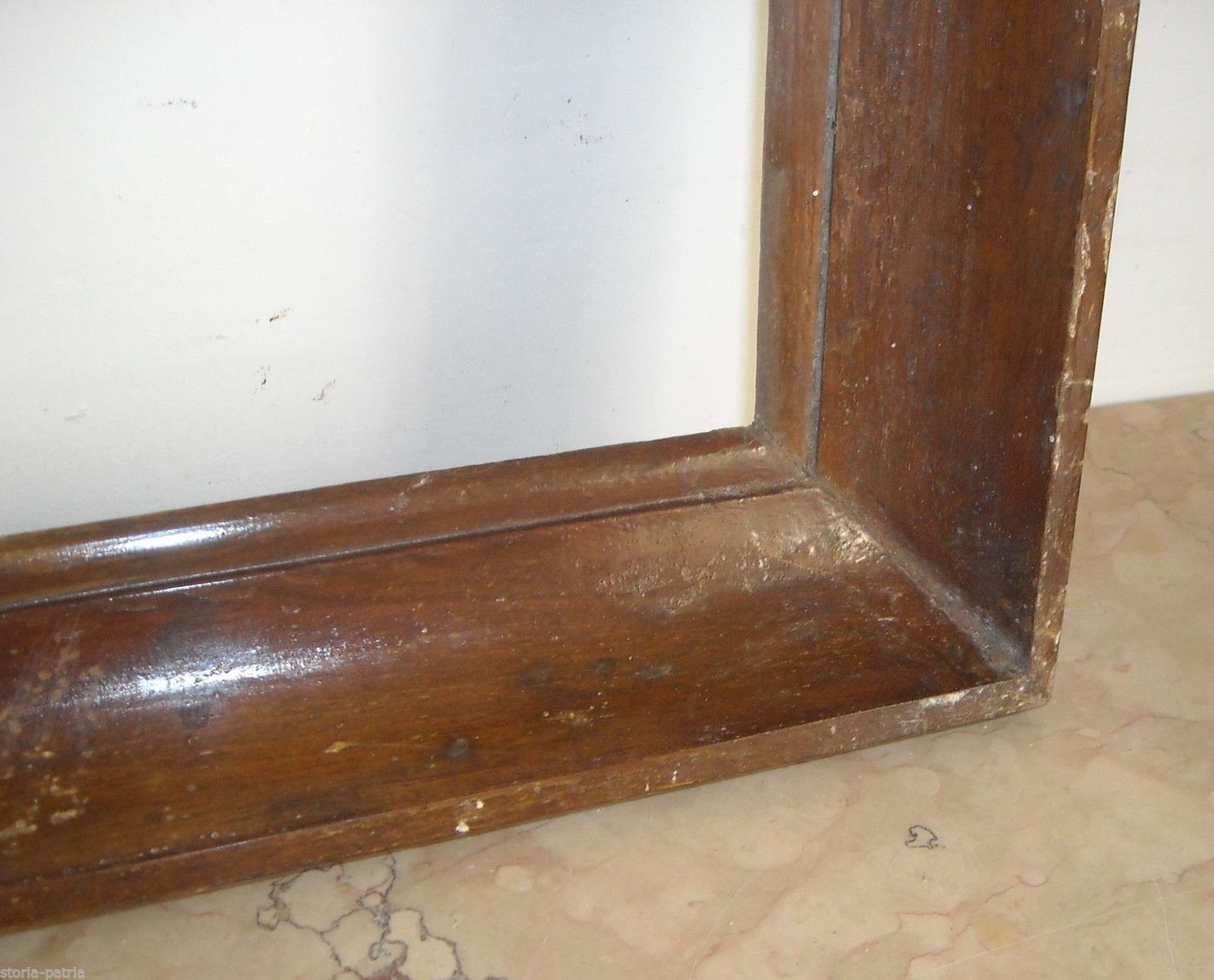 Cornice Antica In Legno Massello 68x79 Cm Epoca '800 Italiana