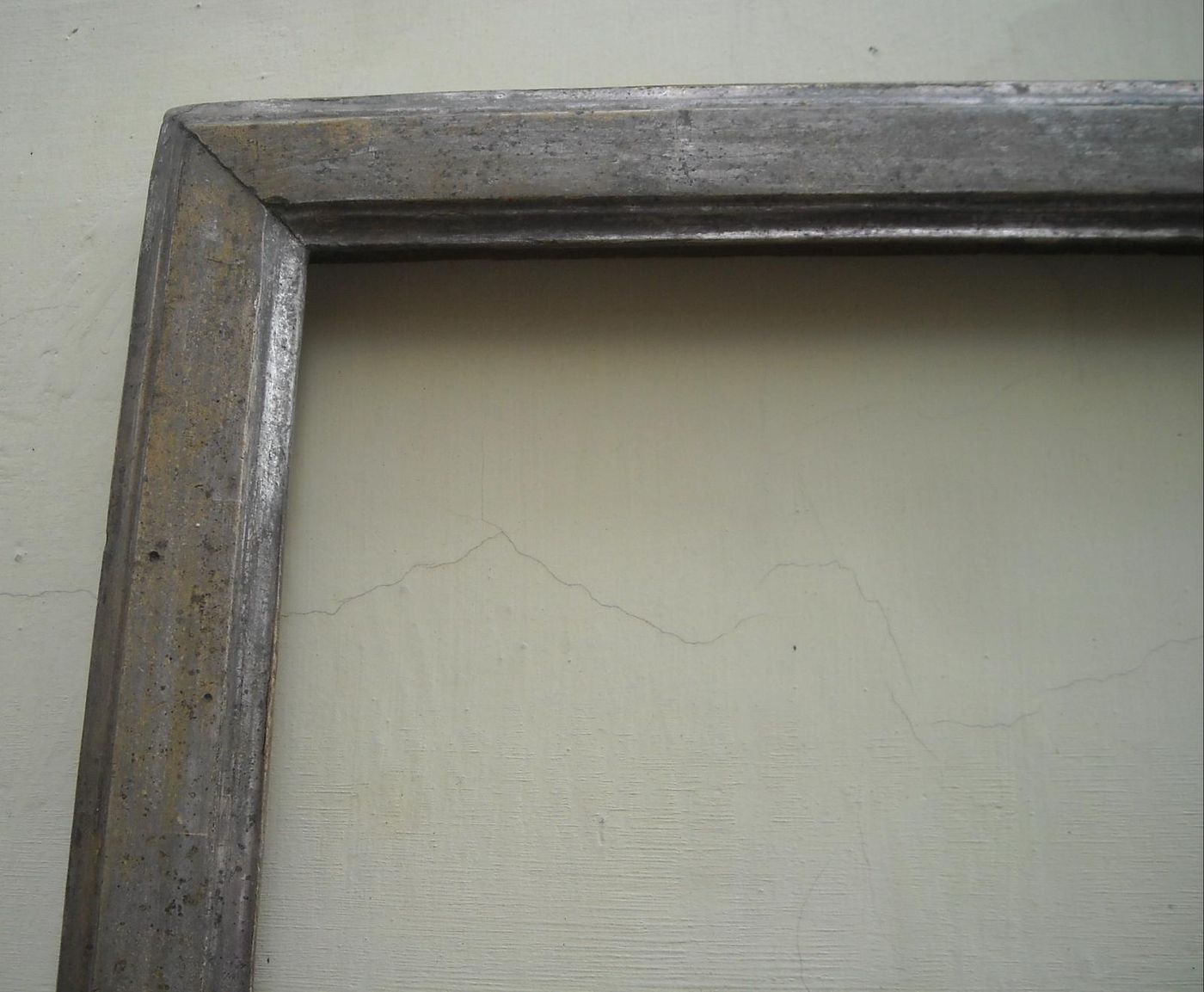 Antica Cornice In Legno Argentato, Fine XVIII   Inizio XIX Secolo (81x65 Cm)