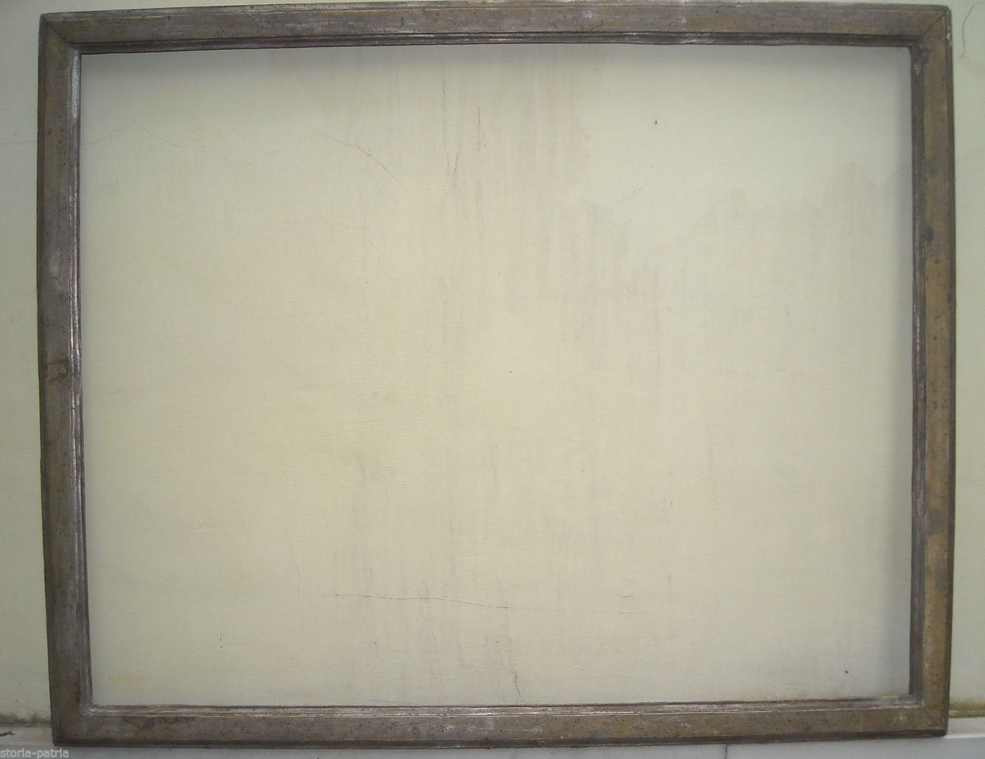 Antica Cornice In Legno Argentato, Fine XVIII   Inizio XIX Secolo (81x65 Cm)