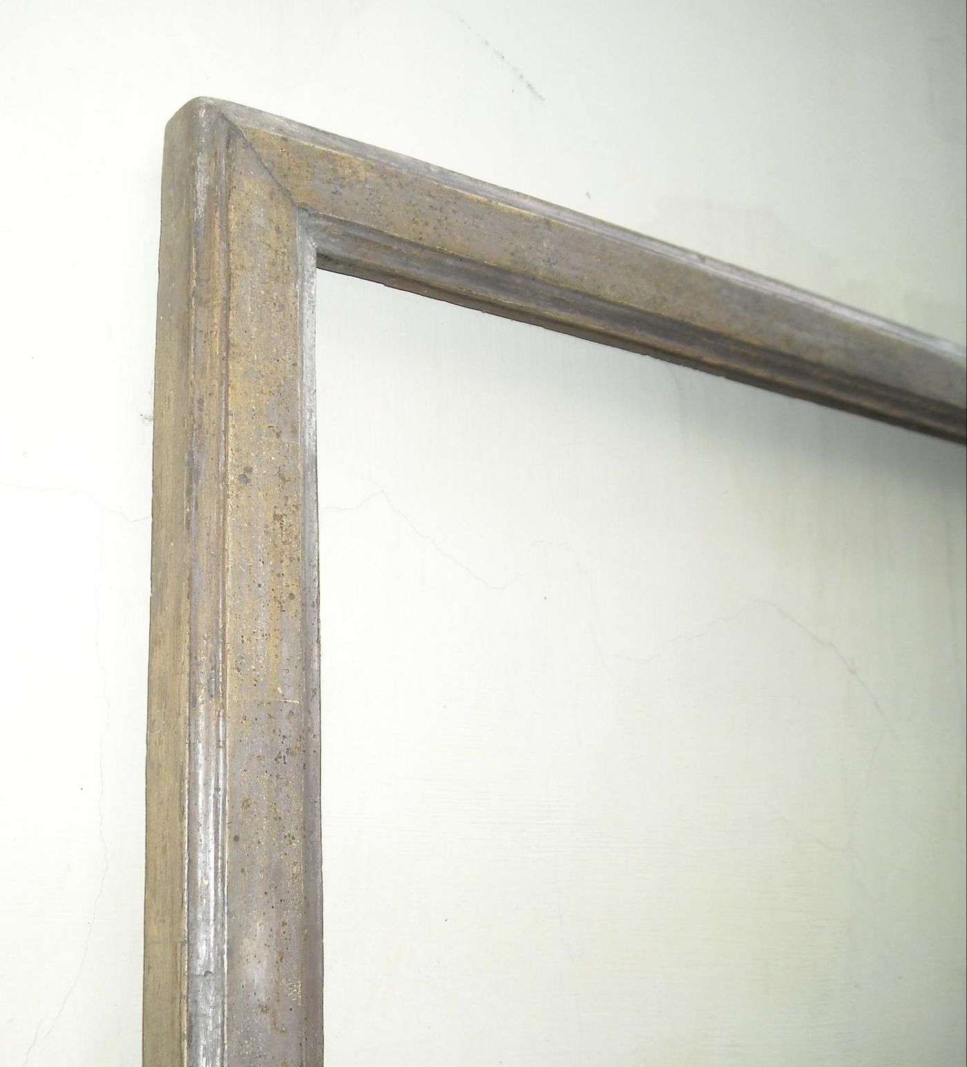 Antica Cornice In Legno Argentato, Fine XVIII   Inizio XIX Secolo (81x65 Cm)