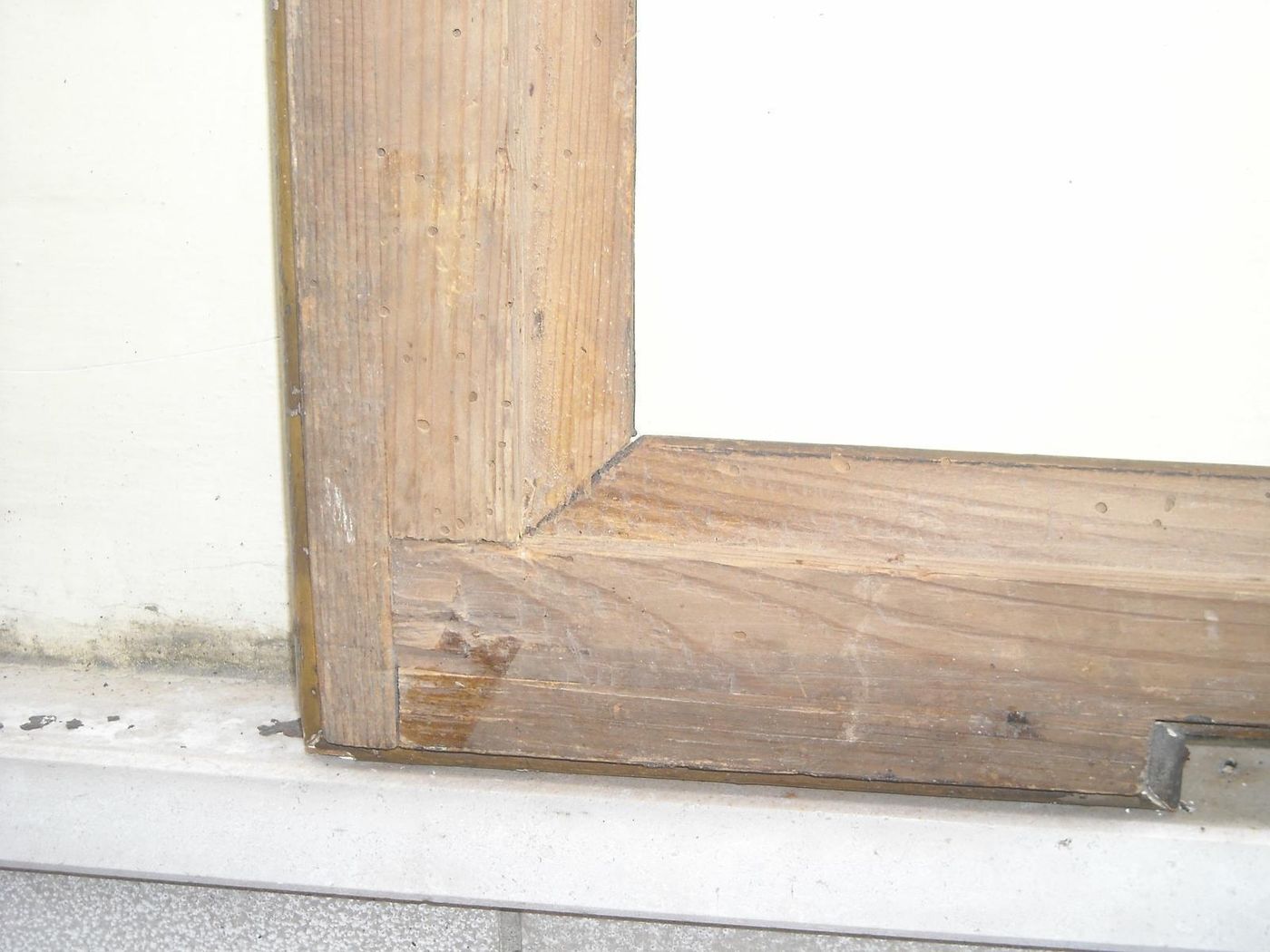 Antica Cornice In Legno Argentato, Fine XVIII   Inizio XIX Secolo (81x65 Cm)