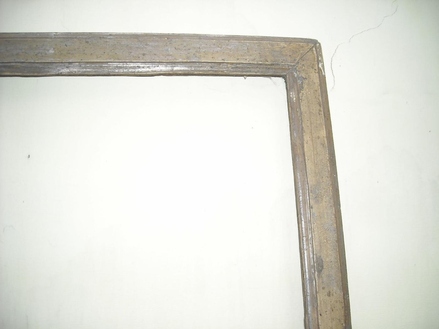 Antica Cornice In Legno Argentato, Fine XVIII   Inizio XIX Secolo (81x65 Cm)