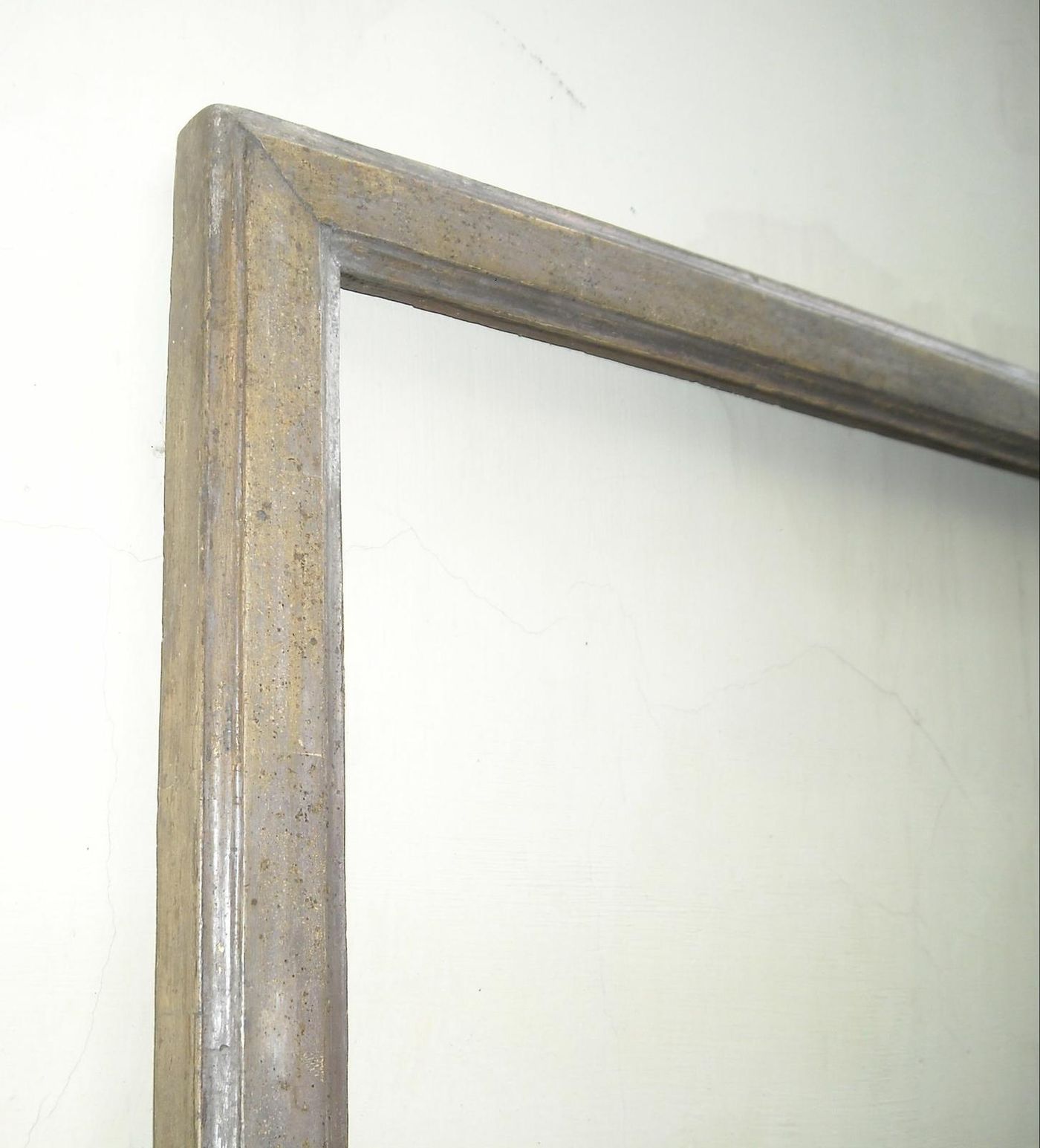 Antica Cornice In Legno Argentato, Fine XVIII   Inizio XIX Secolo (81x65 Cm)