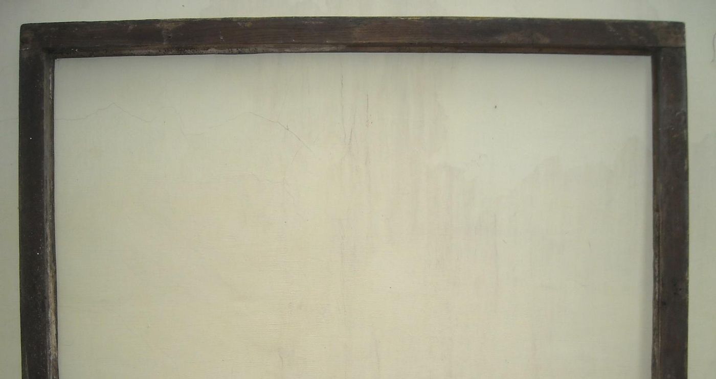 Antica Cornice In Legno Argentato, Fine XVIII   Inizio XIX Secolo (81x65 Cm)