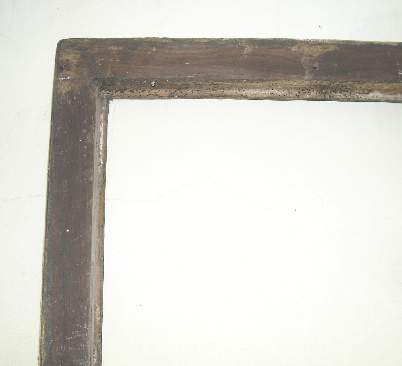 Antica Cornice In Legno Argentato, Fine XVIII   Inizio XIX Secolo (81x65 Cm)