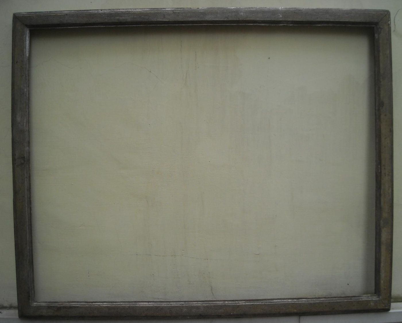 Antica Cornice In Legno Argentato, Fine XVIII   Inizio XIX Secolo (81x65 Cm)