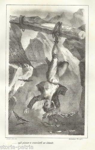 Litografia Antica Cassani, Terzaghi, Pasquale Paoli, Corsica, XIX Secolo