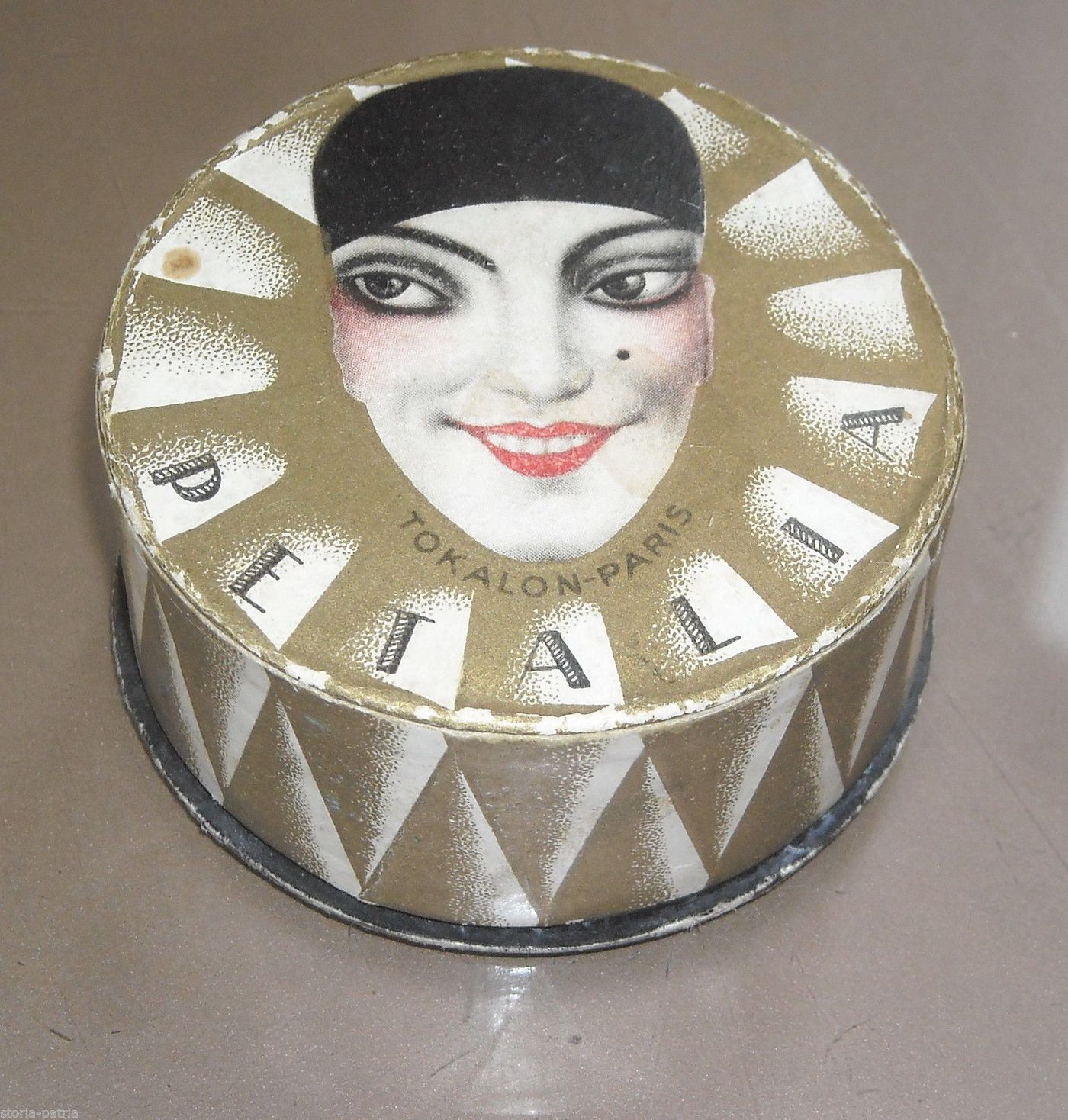 Scatola Cipria Tokalon Paris Petalia Art Nouveau Anni '20