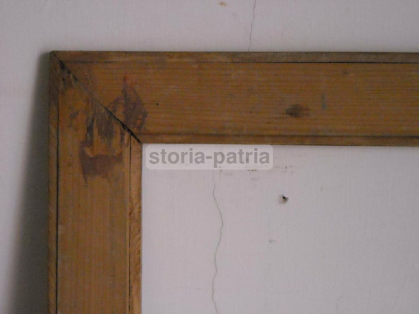 Cornice Antica In Legno, Primo '900, Effetto Radica, Cm 53,5x38