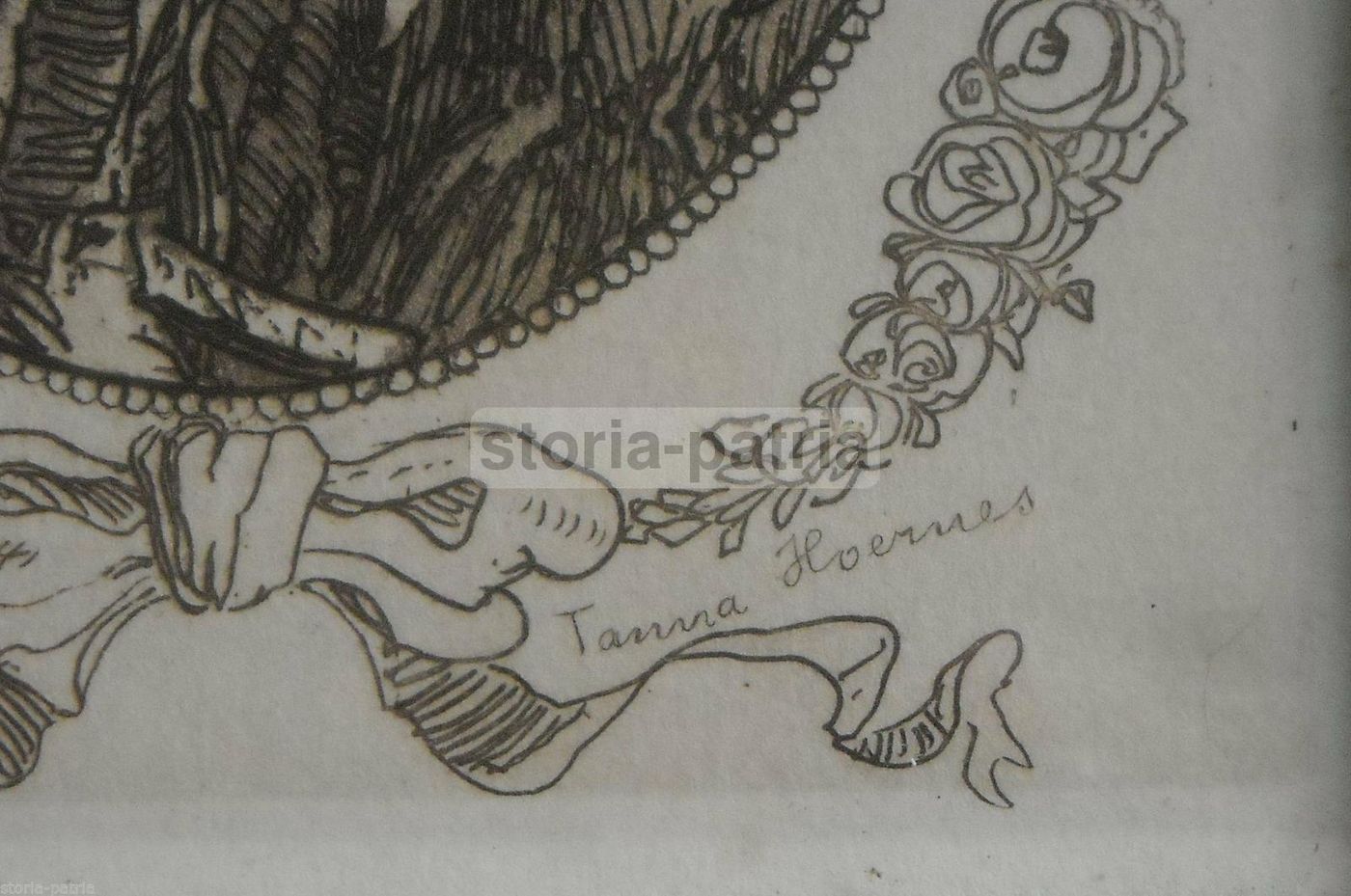 Incisione Tanna Hoernes: Acquaforte, Veduta Liberty, Primi '900