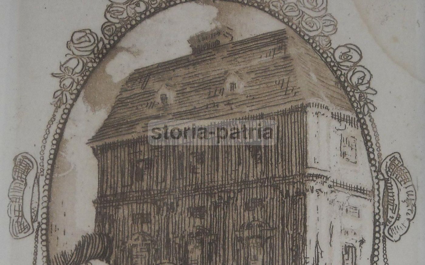 Incisione Tanna Hoernes: Acquaforte, Veduta Liberty, Primi '900