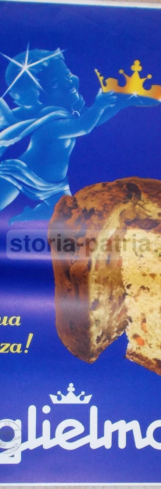 Locandina Pubblicitaria Panettone Guglielmone, Anni '60 '70
