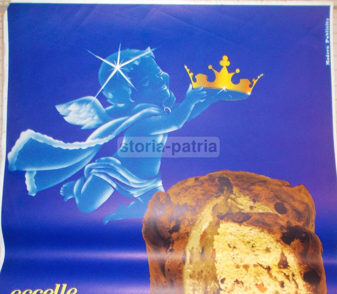 Locandina Pubblicitaria Panettone Guglielmone, Anni '60 '70