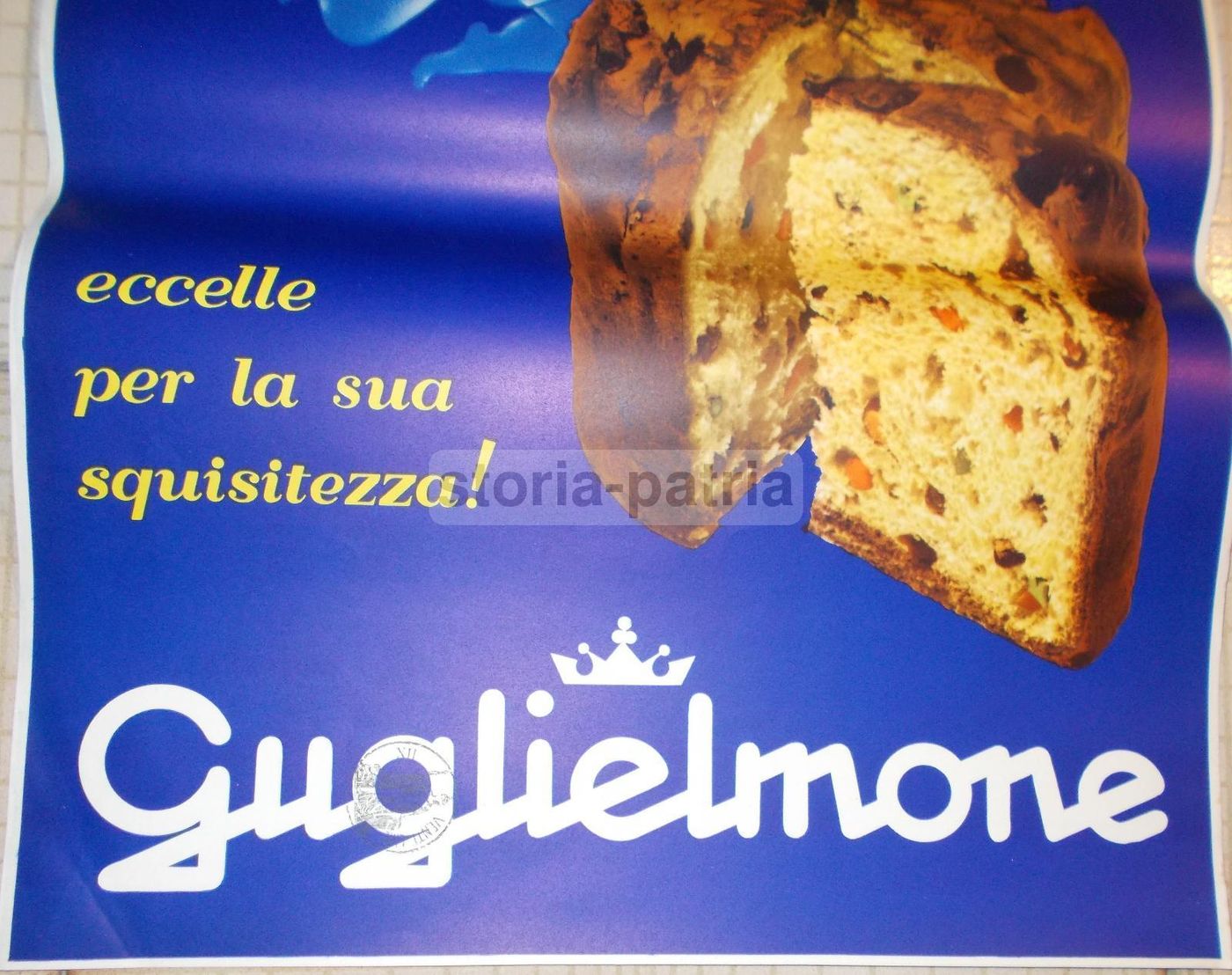 Locandina Pubblicitaria Panettone Guglielmone, Anni '60 '70