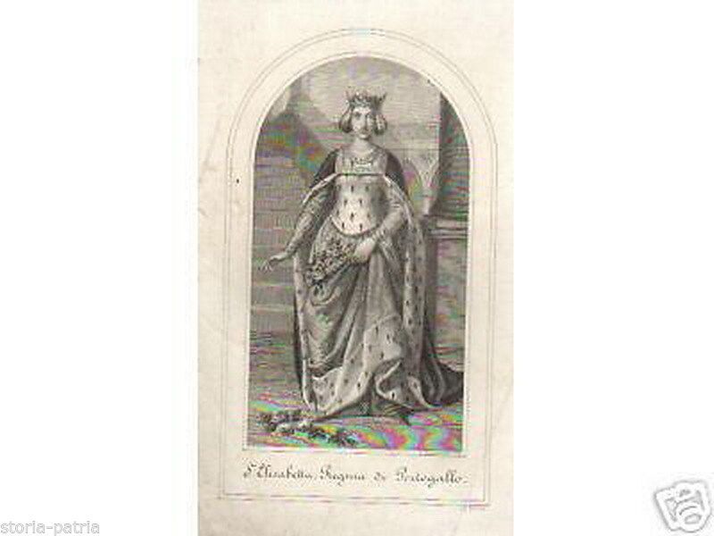 Stampa Devozionale: Santa Elisabetta Regina Del Portogallo