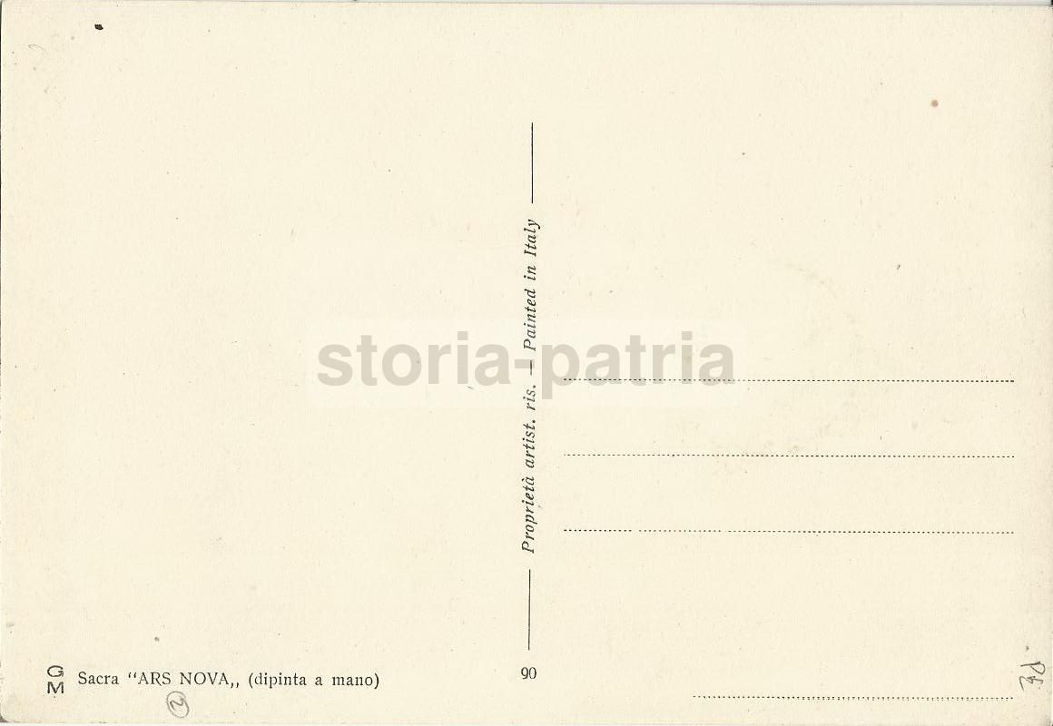 Cartolina Artistica Religiosa Gesù Bambino Ars Nova Anni '50